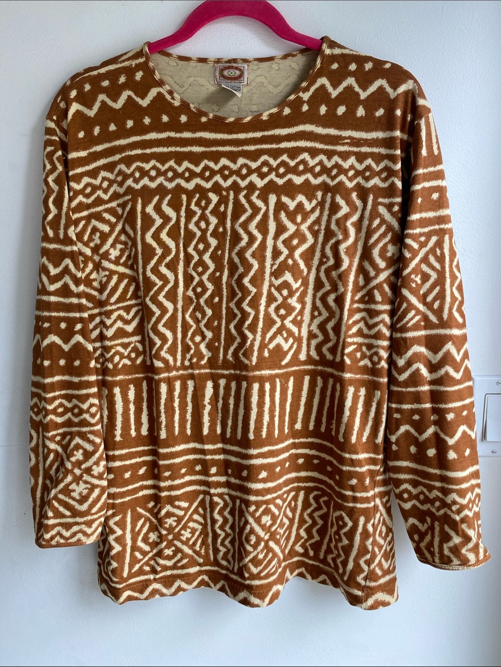 Banana Republic Mill Valley California Hong Kong Safari Shirt Mudcloth L
